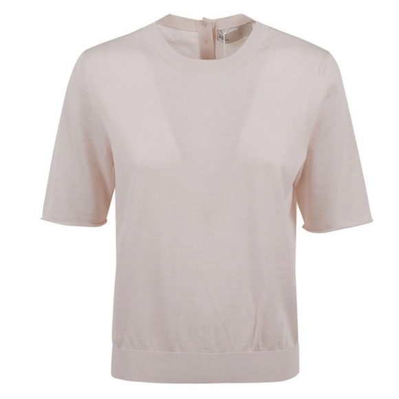 Tory Burch Light Pink Short Sleeve Tee - Picture 1 of 8